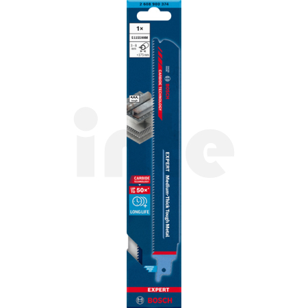 BOSCH Pilový list do pily ocasky EXPERT Medium-Thick Tough Metal S 1155 HHM, 1 ks 2608900374