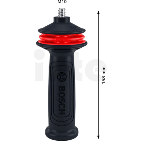BOSCH Antivibrační rukojeť EXPERT Vibration Control pro úhlové brusky s M10, 169 × 69 mm 2608900000