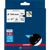 BOSCH Podložné brusné talíře EXPERT univerzální multiděrované 150 mm, měkké 2608900006
