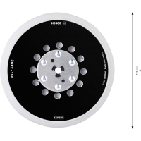 BOSCH Podložné brusné talíře EXPERT univerzální multiděrované 150 mm, měkké 2608900006