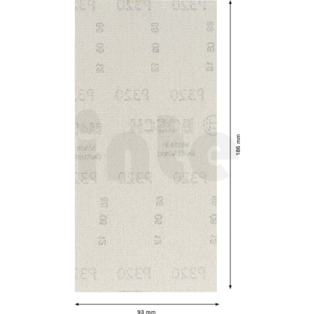 BOSCH Brusná mřížka EXPERT M480 pro vibrační brusky 93 × 186 mm, G 320, 10 ks 2608900750