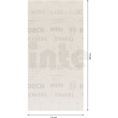 BOSCH Brusné mřížky EXPERT M480 pro vibrační brusky 115 × 230 mm, P120, 10 ks 2608900763