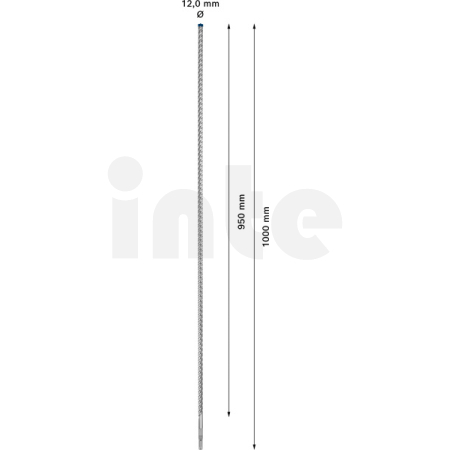 BOSCH Vrták do kladiv EXPERT SDS plus-7X, 12 × 950 × 1000 mm 2608900115