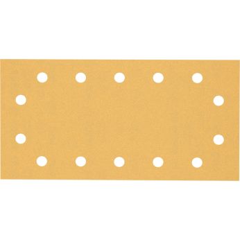 BOSCH Brusný papír EXPERT C470 se 14 otvory pro vibrační brusky 115 × 230 mm, G 120, 10 ks 2608900863