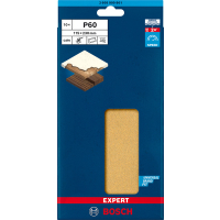BOSCH Brusné papíry EXPERT C470 se 14 otvory pro vibrační brusky 115 × 230 mm, P60, 10 ks 2608900861