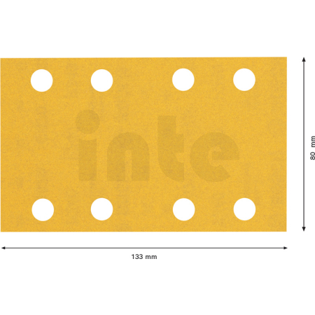 BOSCH Brusný papír EXPERT C470 s 8 otvory pro vibrační brusky 80 × 133 mm, G 240, 10 ks 2608900883