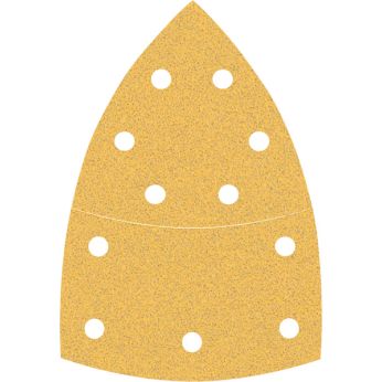 BOSCH Brusný papír EXPERT C470 s 11 otvory pro multifunkční pily 102 × 62 mm, 93 mm, G 80, 10 ks 2608900887