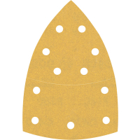 BOSCH Brusný papír EXPERT C470 s 11 otvory pro multifunkční pily 102 × 62 mm, 93 mm, G 180, 10 ks 2608900889