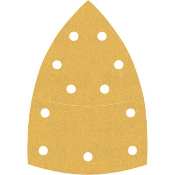 BOSCH Brusný papír EXPERT C470 s 11 otvory pro multifunkční pily 102 × 62 mm, 93 mm, G 180, 10 ks 2608900889