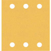 BOSCH Brusný papír EXPERT C470 se 6 otvory pro vibrační brusky 115 × 107 mm, G 120, 10 ks 2608900893