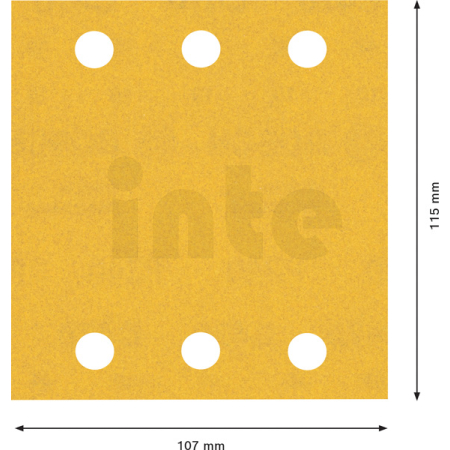 BOSCH Brusný papír EXPERT C470 se 6 otvory pro vibrační brusky 115 × 107 mm, G 240, 10 ks 2608900895
