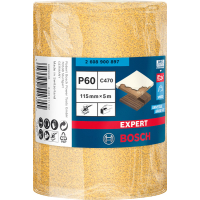 BOSCH Role brusného papíru EXPERT C470 pro ruční broušení 115 mm, 5 m, P60 2608900897