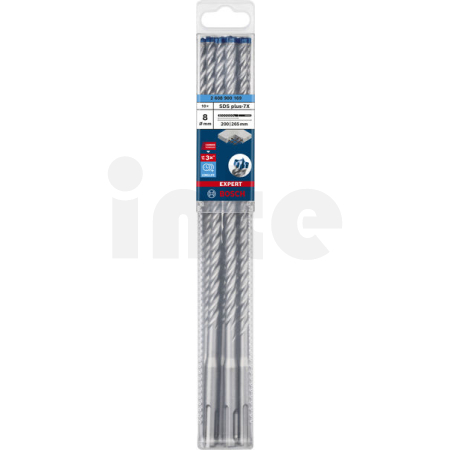 BOSCH Vrták do kladiv EXPERT SDS plus-7X, 8 × 200 × 265 mm, 10 ks 2608900169