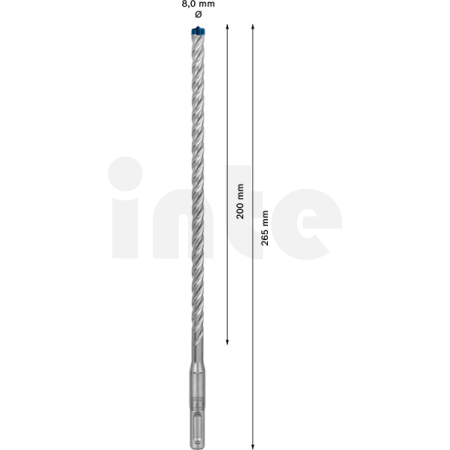 BOSCH Vrták do kladiv EXPERT SDS plus-7X, 8 × 200 × 265 mm, 10 ks 2608900169