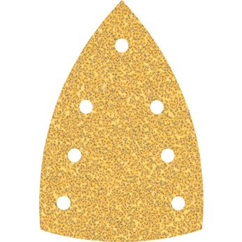 BOSCH Brusný papír EXPERT C470 se 7 otvory pro multifunkční pily 100 × 150 mm, G 40, 10 ks 2608901114
