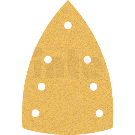 BOSCH Brusný papír EXPERT C470 se 7 otvory pro multifunkční pily 100 × 150 mm, G 80, 10 ks 2608901116