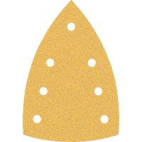 BOSCH Brusný papír EXPERT C470 se 7 otvory pro multifunkční pily 100 × 150 mm, G 80, 10 ks 2608901116