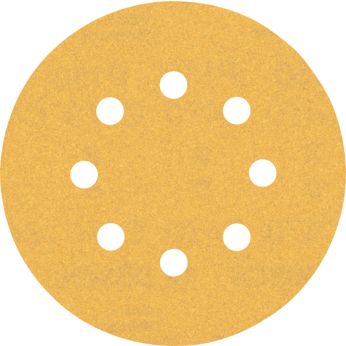 BOSCH Brusné papíry EXPERT C470 s 8 otvory pro excentrické brusky 125 mm, P150, 50 ks 2608901120