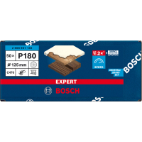 BOSCH Brusný papír EXPERT C470 s více otvory pro vibrační brusky 125 mm, G 180 50 ks 2608901130
