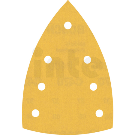 BOSCH Brusný papír EXPERT C470 se 7 otvory pro multifunkční pily 100 × 150 mm, G 400, 10 ks 2608901167