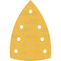 BOSCH Brusný papír EXPERT C470 se 7 otvory pro multifunkční pily 100 × 150 mm, G 400, 10 ks 2608901167