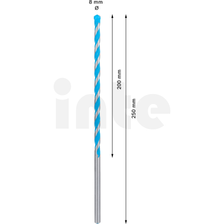 BOSCH Víceúčelový vrták EXPERT CYL-9 MultiConstruction, 8 × 200 × 250 mm 2608901484