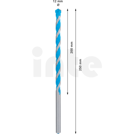 BOSCH Víceúčelový vrták EXPERT CYL-9 MultiConstruction, 12 × 200 × 250 mm 2608901486