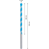 BOSCH Víceúčelový vrták EXPERT CYL-9 MultiConstruction, 12 × 200 × 250 mm 2608901486