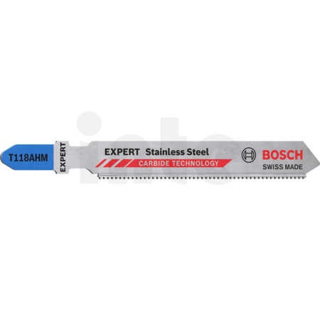 BOSCH Pilový plátek pro přímočaré pily EXPERT Stainless Steel T118AHM, 3 ks 2608900561