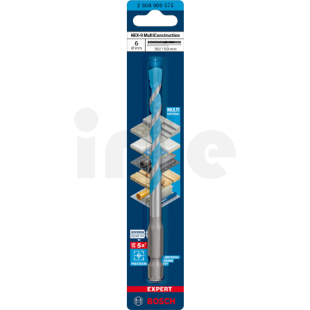 BOSCH Víceúčelový vrták EXPERT HEX-9 MultiConstruction, 6 × 90 × 150 mm 2608900575
