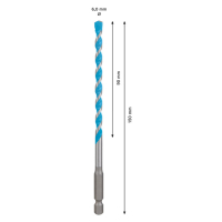 BOSCH Víceúčelový vrták EXPERT HEX-9 MultiConstruction, 6 × 90 × 150 mm 2608900575