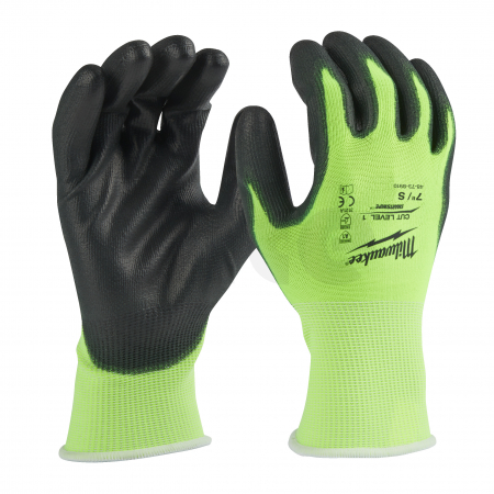 MILWAUKEE Reflexní rukavice s třídou ochrany proti proříznutí A - 7/S - 1 ks 4932479916