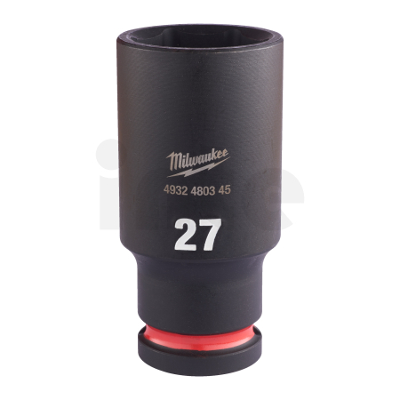 MILWAUKEE Průmyslové hlavice Shockwave 1/2" HEX 27mm prodloužené 4932480345