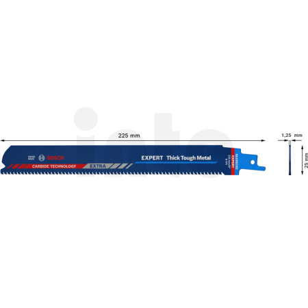 BOSCH Pilový list do pily ocasky EXPERT Thick Tough Metal S1155CHC, 10 ks 2608900370
