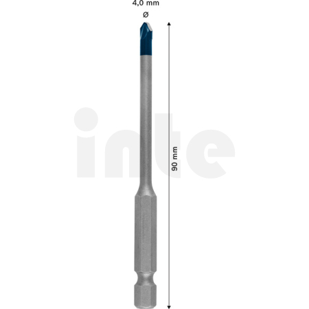 BOSCH Vrták do dlažby EXPERT HEX-9 HardCeramic 4 × 90 mm 2608900588