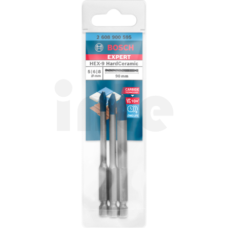 BOSCH 3dílná sada vrtáků do dlažby EXPERT HardCeramic HEX-9 5/6/8 mm 2608900595
