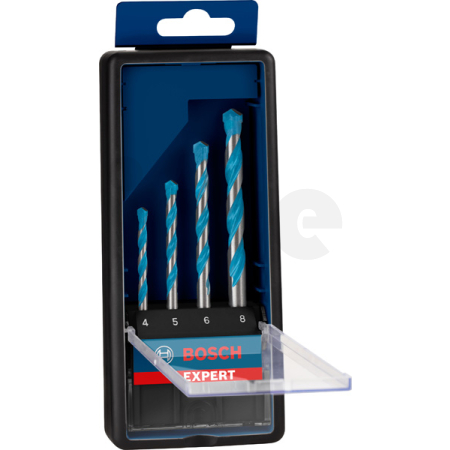 BOSCH 4dílná sada vrtáků EXPERT MultiConstruction CYL-9, 4/5/6/8 mm 2608900645