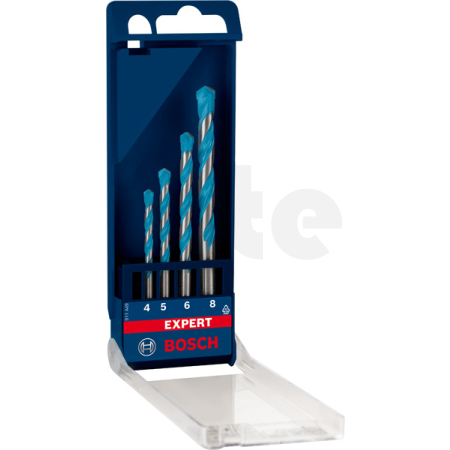 BOSCH 4dílná sada vrtáků EXPERT MultiConstruction CYL-9, 4/5/6/8 mm 2608900649