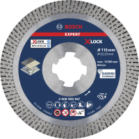 BOSCH Diamantový řezný kotouč EXPERT HardCeramic X-LOCK 115 × 22,23 × 1,4 × 10 mm 2608900657