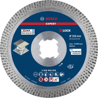 BOSCH Diamantový řezný kotouč EXPERT HardCeramic X-LOCK 125 × 22,23 × 1,4 × 10 mm 2608900658