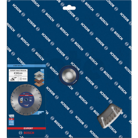 BOSCH Diamantový dělicí kotouč EXPERT MultiMaterial 300 × 22,23 × 2,8 × 15 mm 2608900664