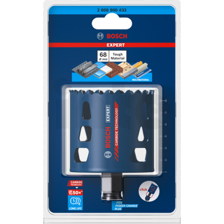 BOSCH Děrovka EXPERT Tough Material 68 × 60 mm 2608900433
