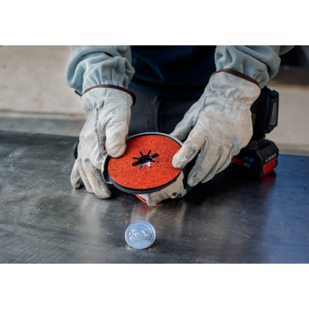 BOSCH Fíbrové brusné kotouče EXPERT R782 Prisma Ceramic X-LOCK, 115 mm, 22,23 mm, P60, 5 kusů 2608621805