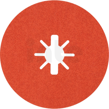 BOSCH Fíbrový brusný kotouč EXPERT R782 Prisma Ceramic X-LOCK, 125 mm, 22,23 mm, G 60, 5 kusů 2608621809