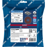 BOSCH Fíbrové brusné kotouče EXPERT R781 Prisma Ceramic X-LOCK, 115 mm, 22,23 mm, P80, 5 kusů 2608621781