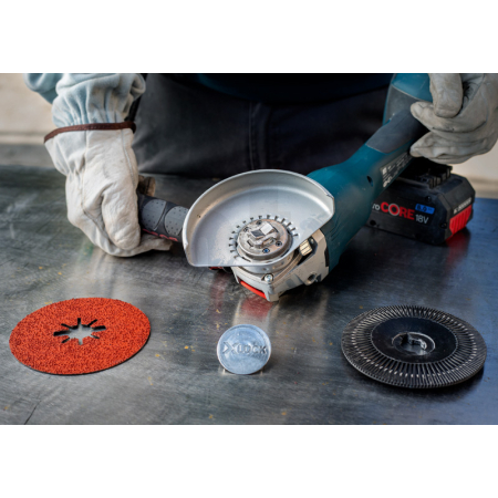 BOSCH Fíbrové brusné kotouče EXPERT R781 Prisma Ceramic X-LOCK, 125 mm, 22,23 mm, P60, 5 ks 2608621783