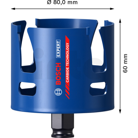 BOSCH Děrovka EXPERT Construction Material 80 × 60 mm 2608900475