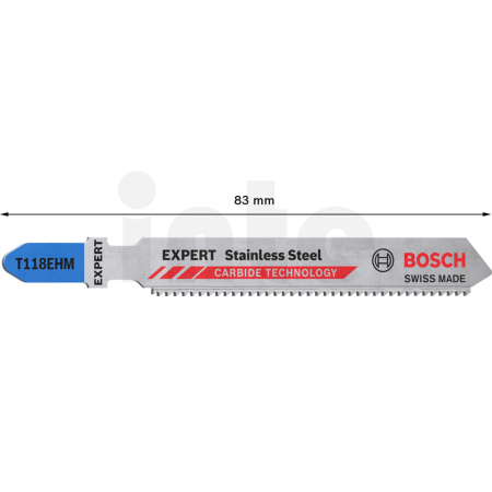 BOSCH 3dílná sada pilových plátků T 118 EHM EXPERT Stainless Steel, 3 ks 2608900562