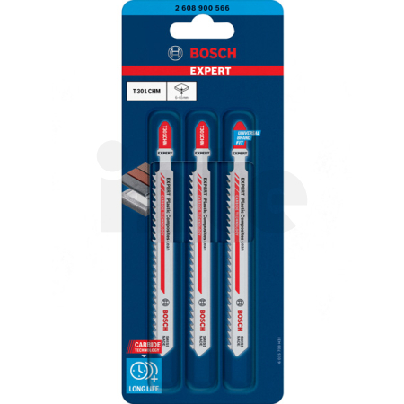 BOSCH Pilový plátek T 301 CHM EXPERT Plastic Composites Clean, 3 ks 2608900566