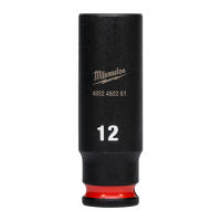 MILWAUKEE Průmyslové hlavice Shockwave 1/4" HEX 12mm dlouhé 4932480261